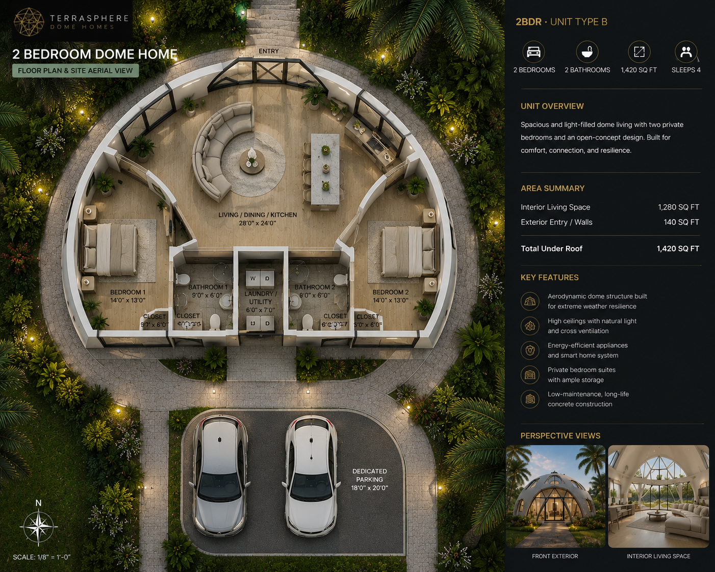 Terrasphere 2B floor plan preview