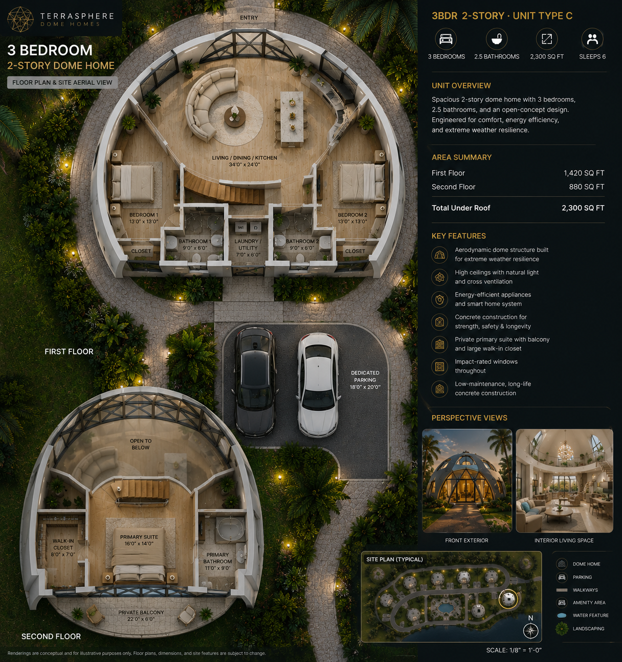 Terrasphere 3B floor plan preview